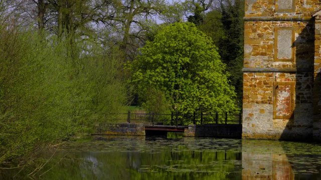 Old Bridge over a pond