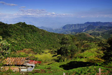 Alpine landscape in Cordiliera Central, Salento, Colombia, South America