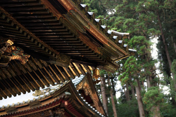 Fototapeta na wymiar Nikko Architecture Temple