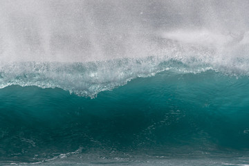 Capo Verde ocean waves seen from the beach