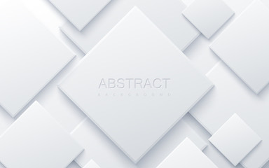 Architectural composition with square shapes - obrazy, fototapety, plakaty