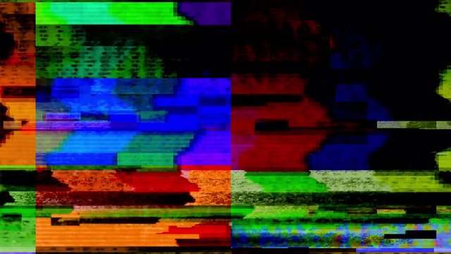 Streaming video glitch malfunction (Loop).