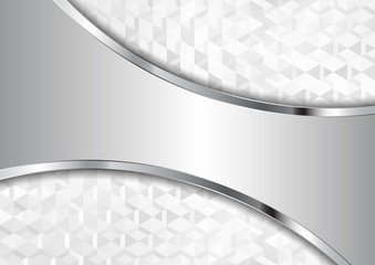 metallic background and geometric pattern