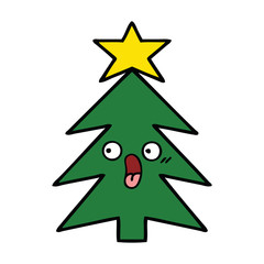 cute cartoon christmas tree