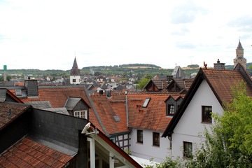 Fototapeta na wymiar City, houses, architecture, places, tourists, Germany, tourism, Europe, watch, visit, medieval, old, half-timbered houses, castles, historical, interesting, vacation, travel, tours
