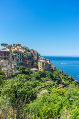 Fototapeta na wymiar The townscape and cityscape of Corniglia, Cinque Terre, Italy