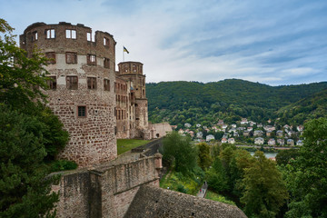 Fototapeta na wymiar View of Heidelberg Palace, Germany