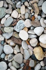 abstract background with dry round reeble stones