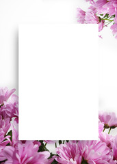 아름다운 봄꽃 배너&프레임, 세일,초대장 배경