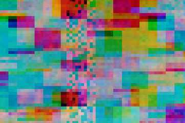 Pixel pattern of a digital glitch /Abstract background, pattern of a digital glitch.