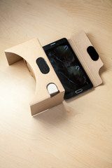 Virtual reality cardboard