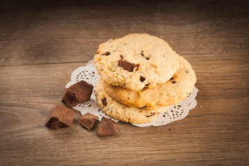 galleta con chocolate
