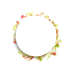 아름다운 봄꽃 배너&프레임, 세일,초대장 배경