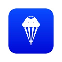 Ice Cream icon digital blue for any design isolated on white vector illustration