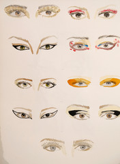 fashion illustration eyes