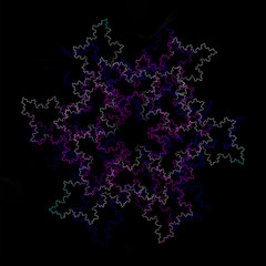 Floral fractal pattern