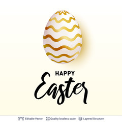 Easter holiday greeting card or banner template.