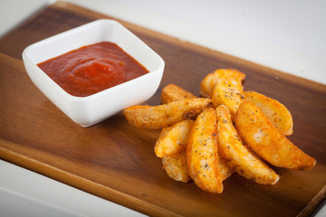 papas en gajos