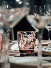 Luxury restaurant table