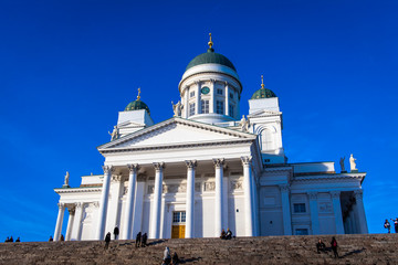 Helsinki cathedral in sunny day