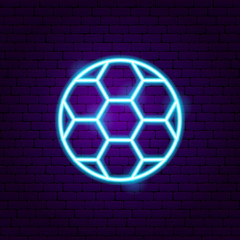 Football Soccer Neon Sign