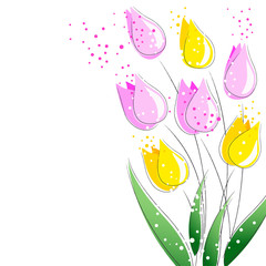 Spring flower background