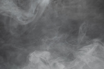dense smoke on black background