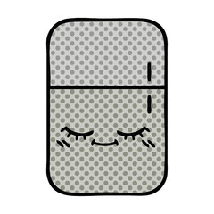 comic book style cartoon fridge freezer