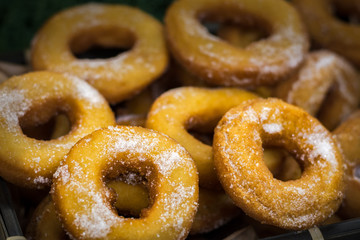 Rosquillas tradicionales gallegas dulces tipicos de carnaval