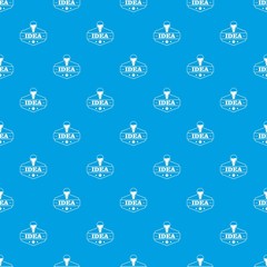 Innovation idea pattern vector seamless blue repeat for any use