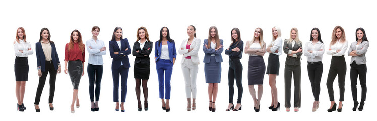 Obraz premium in full growth.a group of successful businesswomen