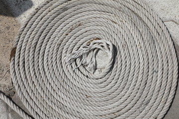 Fototapeta na wymiar spiral of rope
