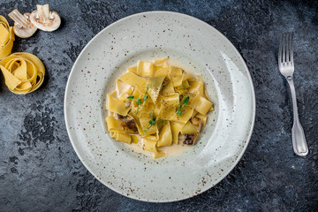 papardelle with porcini mushrooms