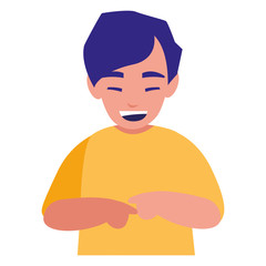 cute little boy character