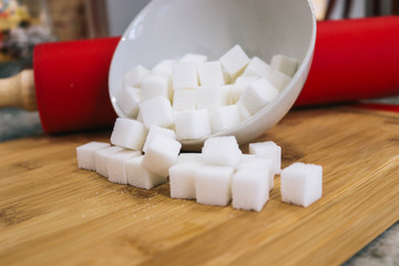sugar cubes in the kitchen 