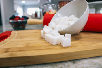 sugar cubes in the kitchen 