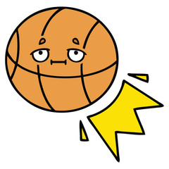 cute cartoon basketball