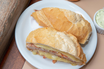 sandwich with brazilian sausage