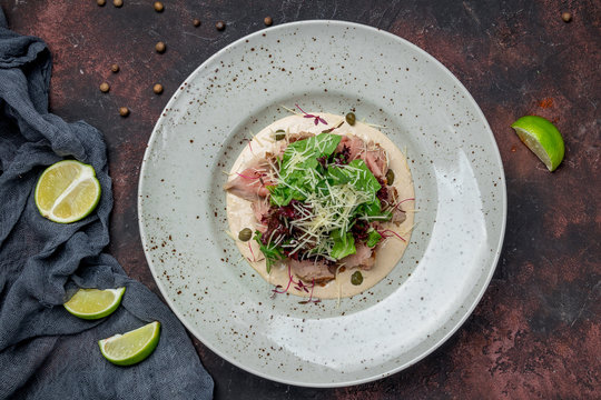 vitello tonato on a plate