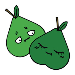 cute cartoon pears