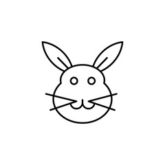 bunny, Easter, rabbit icon. Element of easter day icon. Thin line icon for website design and development, app development. Premium icon