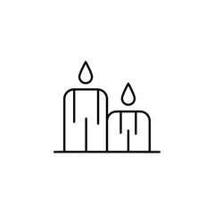 candle, Easter, fire, nature icon. Element of easter day icon. Thin line icon for website design and development, app development. Premium icon