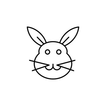 bunny, Easter, rabbit icon. Element of easter day icon. Thin line icon for website design and development, app development. Premium icon