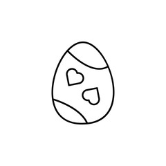 Fototapeta na wymiar Easter, egg, decoration icon. Element of easter day icon. Thin line icon for website design and development, app development. Premium icon