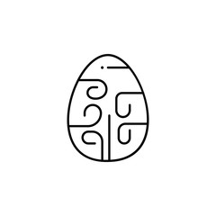 celebration, Easter, egg icon. Element of easter day icon. Thin line icon for website design and development, app development. Premium icon