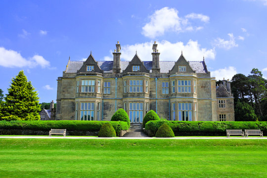 Muckross House, a 19th-century mansion with garden in Killarney National Park, Ring of Kerry, Ireland