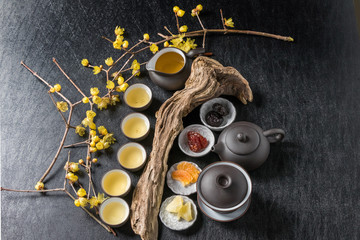 中国茶セット　Chinese tea set of beauty and health