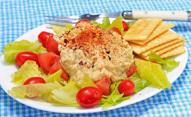 Crushed Red Pepper and Paprika on Spicy Tuna Salad