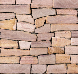 Orange facing stone, slate, sandstone and travertine marble texture