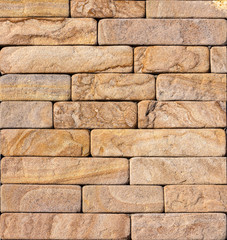 Orange facing stone, slate, sandstone and travertine marble texture